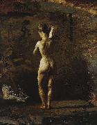 Thomas Eakins Study for William Rush Carving His Allegorical Figure of the Schuylkill Sweden oil painting artist
